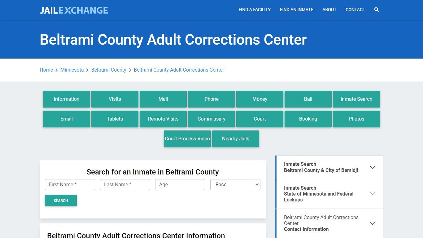 Beltrami County Adult Corrections Center - Jail Exchange